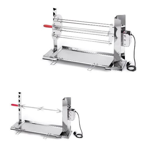 Girarrosto per caminetto 24 - 26 porzioni (100x35x40cm) Inox 551A