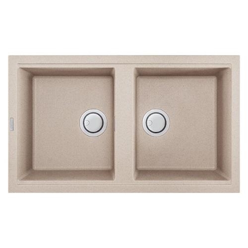 Lavello 2 vasche (86x51cm) BEST 450 Avena Opaco LGB45051
