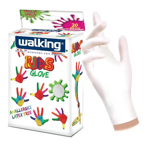 Guanti monouso 20 pz KIDS Colori assortiti taglia Unica 010569