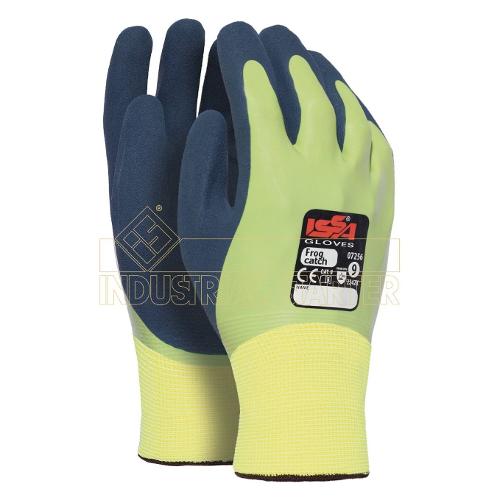 Guanti lavoro FROG CATCH Lime e Blu taglia M (8) 07256 8