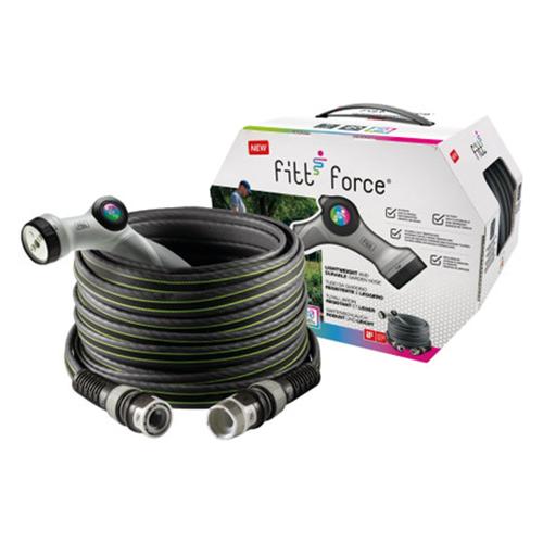 Tubo flessibile con accessori FORCE grey 40 mt 5/8" 765252064059000