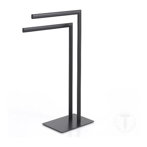 Piantana asciugamani a 2 bracci JANNY Antracite opaco (48x20x81 cm) 3709