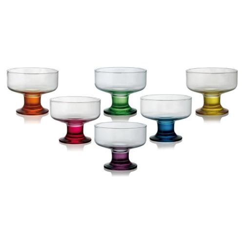 Set coppette Vetro 6 pz Iceville Colori assortiti