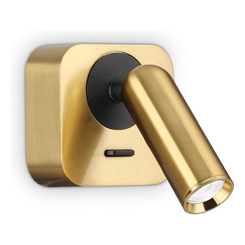 Faretto spot BEAN ap square Ottone (6,5x11x8,5cm) 260662 1 luce - LED - Max 3,5W