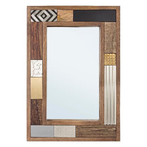 DHAVAL Specchio senza luce Multicolor (100x70cm)