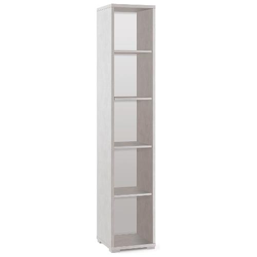 DOUBLE Db381k Libreria Ossido bianco (40 x 200 h cm) Mobile KIT