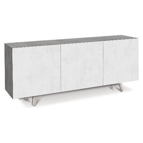QUADRANTE 7063k Madia Cemento e Ossido bianco (175cm) Mobile KIT