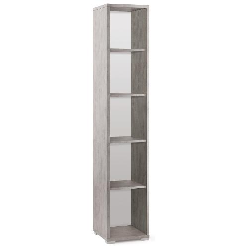DOUBLE Db381k Libreria Cemento (40 x 200 h cm) Mobile KIT