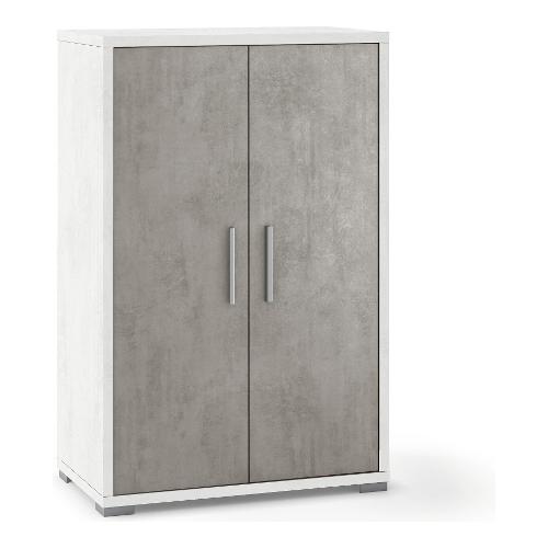 DOUBLE Db270k Base Ossido bianco e Cemento (70cm) Mobile KIT