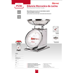 GIRMI-BILANCIA CUCINA MECCANICA 20GR-5KG INOX PS9000