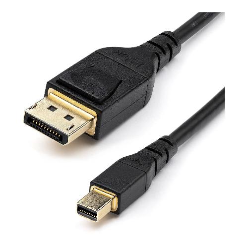Cavo Displayport 1.4 Mini Dp Dp Sottile 34 Awg Black 1m DP14MDPMM1MB