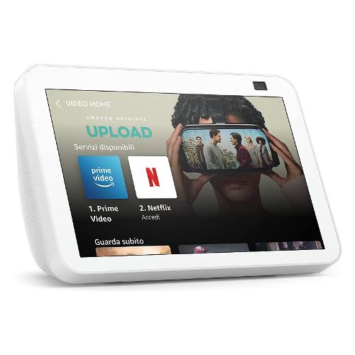 Assistente vocale ECHO SHOW 8 2Gen Bianco B084TNK1NH