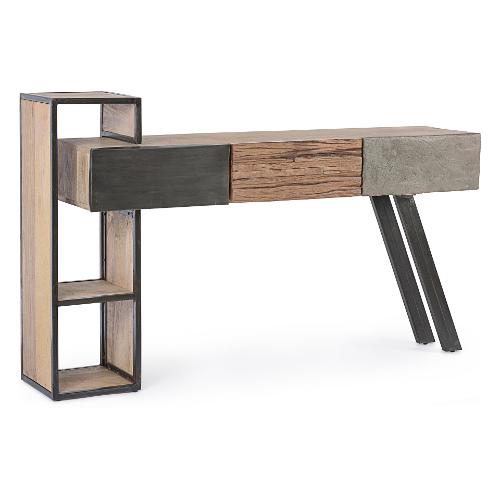 MANCHESTER Consolle Legno e Grigio (160cm)