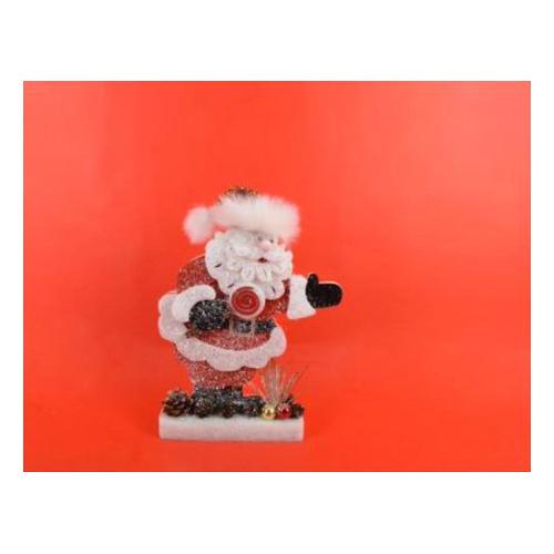 Sagoma Babbo Natale con pigne (23,5x6x32 cm) RO010866
