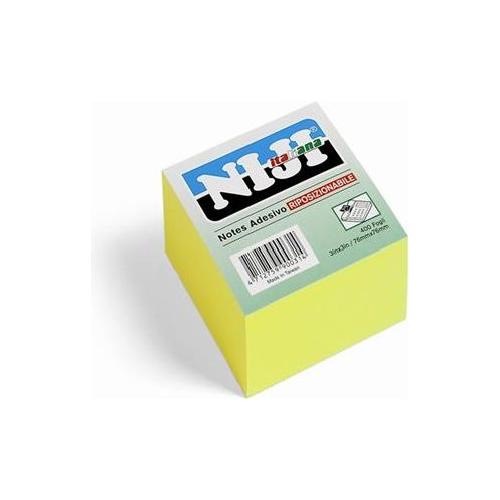 Notes adesivi Cubo 400 ff carta (76x76mm) MEMO STICK Giallo 21010