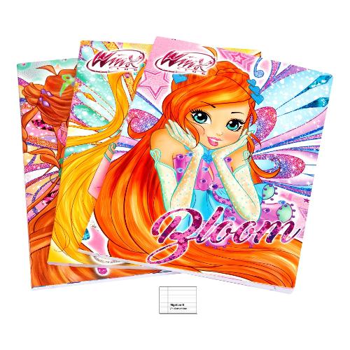 Quaderno righe B per 3° elementare A4 WINX assortito WN9C0000