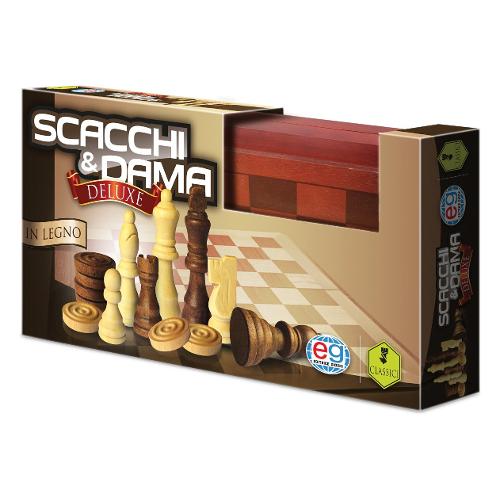Scacchi & Dama Deluxe Legno GAMES 6036101