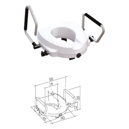 Rialzo WC Con Maniglie Bianco ES 11 12 KD