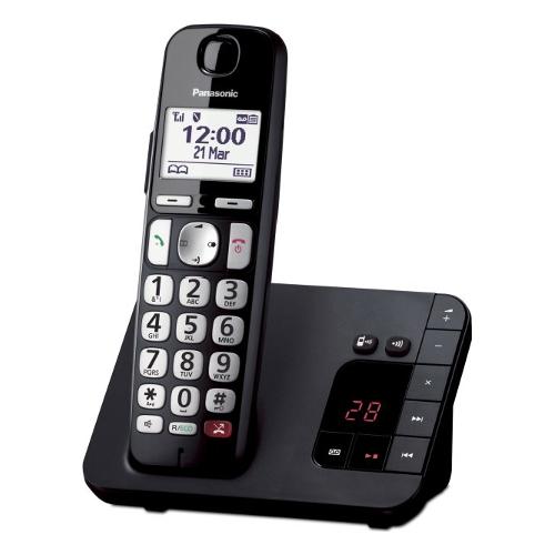 Cordless Singolo Dect Black KX TGE260JTB