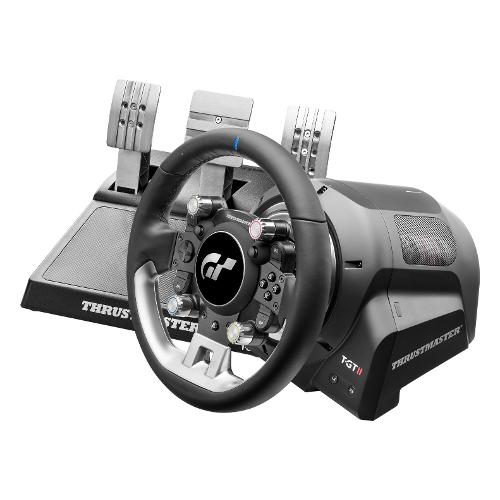 Volante e pedaliera simulatore guida MULTIPIATTAFORMA T Gt Ii Black e Silver 4160823