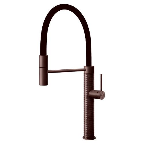 Miscelatore lavello doccetta estraibile 316 KITCHEN MECCANICA Copper brushed 60012 708