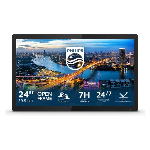 Monitor 24" Full HD 1080p B LINE Touchscreen Open Frame Black 242B1TFL 00