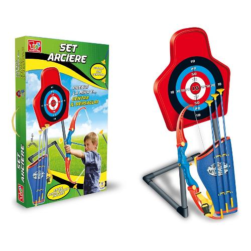 Set Arciere con arco, 3 frecce ventosa e bersaglio TEO'S 63286