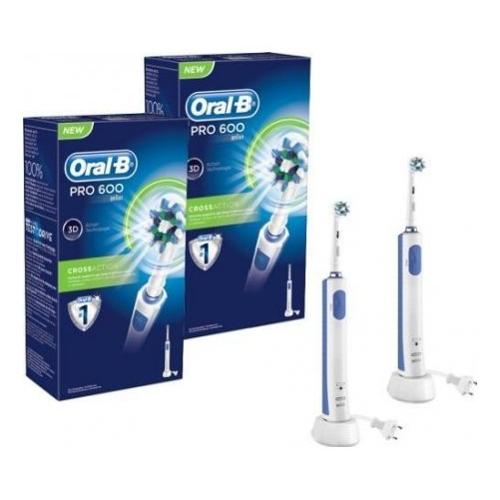 Spazzolini elettrici PRO SERIES Pro 600 Cross Action Bi Pack White e Blue PC600BIPACCO