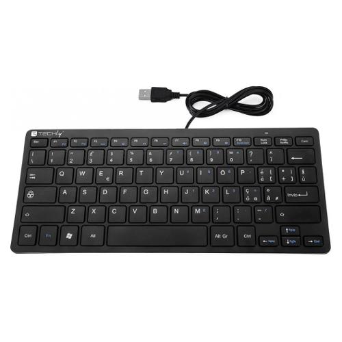Tastiera computer Silenziosa Ultra Sottile Wired Black IDATA KB 122UBK
