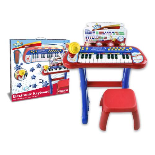 Pianola 24 Tasti con Gambe e Sgabello TOY BAND 13 2410