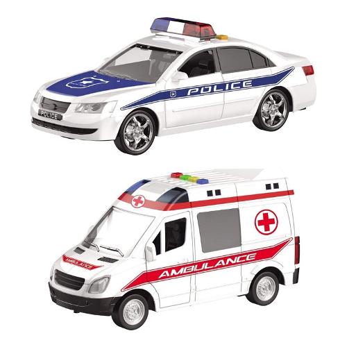 Ambulanza a Frizione con Luci e Suoni (20cm) MONDO MOTORS Assortito 51175