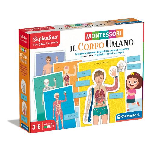 Gioco educativo Il Corpo Umano 3-6a MONTESSORI 16373