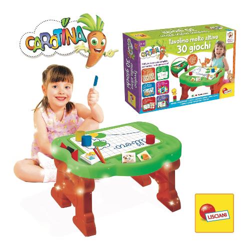 Tavolino multiattività 30 giochi CAROTINA 90075