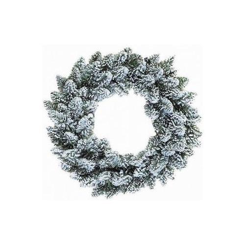 Corona Natale (30cm) Verde innevato 008335