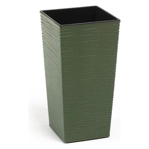 Vaso piante alto quadro Finezia Eco Dluto verde (25x25x46,5 cm) 831 42