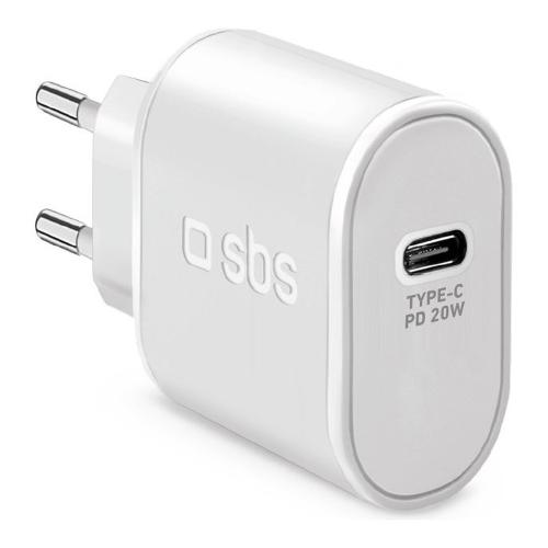 Caricabatterie USB Type-C WALL CHARGER 20W Power Delivery White TETR1CPD20