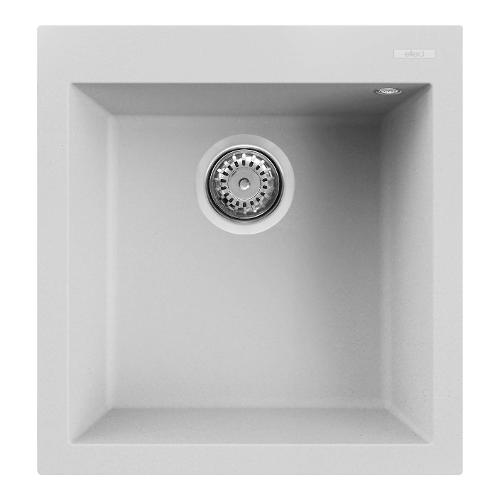 Lavello 1 vasca (47x50cm) QUADRA 102 Bianco Opaco LGQ10268