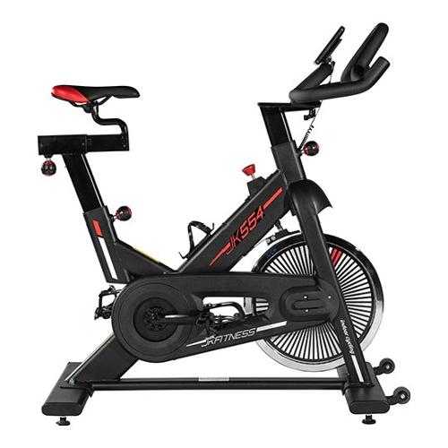 Spin bike meccanica a cinghia volano 22 Kg Nero JK554