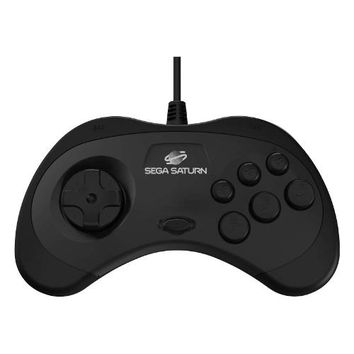 Gamepad Arcade Pad For Sega Saturn Black RET00129