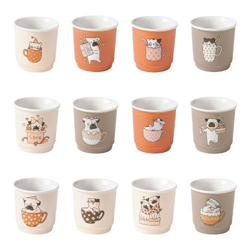 Bicchierino caffè (6x6cm) Assortito 52285