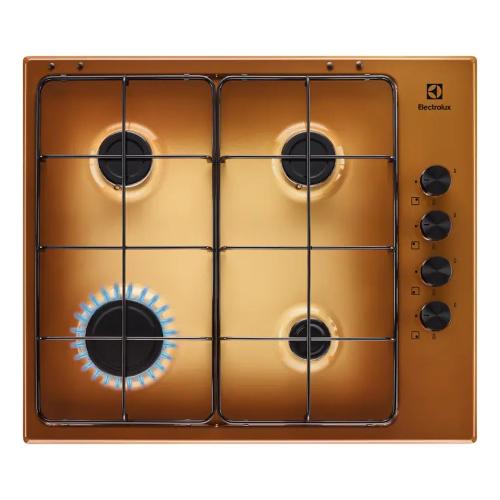 Piano cottura gas 4 zone SERIE 300 Kgs6404T Slim Side Control Terra di francia (60cm)