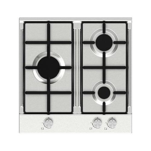 Piano cottura gas 3 zone Inox