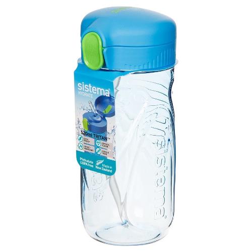 Borraccia con cannuccia (520ml) QUICK FLIP Assortito P8076305