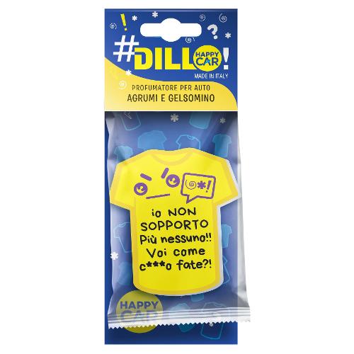 Profumatore auto Dillo T Shirt Agrumi e gelsomino HAPPY CAR 0523