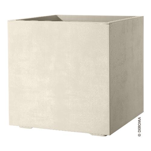 Vaso piante con riserva acqua Cubo MILLENNIUM perla (25x25x25 cm) 9DF2QSZA