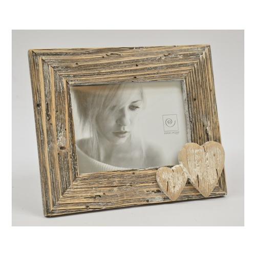 Portafoto (per 1f 13x18 cm ) CUORI Noce A1268P