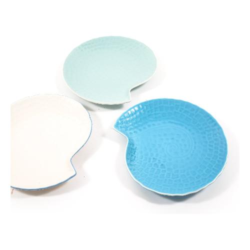 Piatto pesce Ceramica (26x24cm) conchiglia MARE Assortito 01938