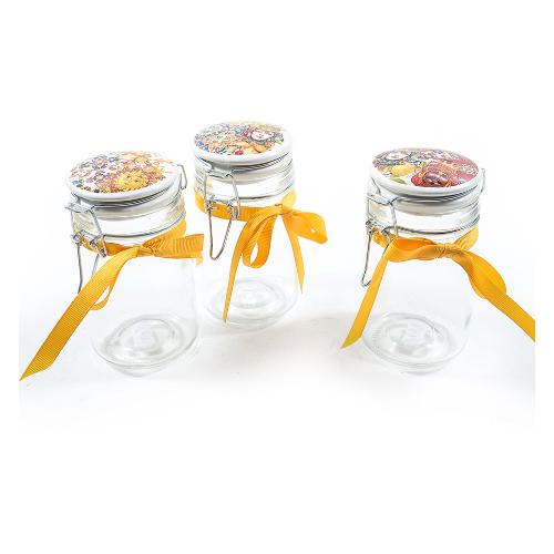 Barattolo vetro (250ml) LA TERRA DEL SOLE ermetico Assortito 27699