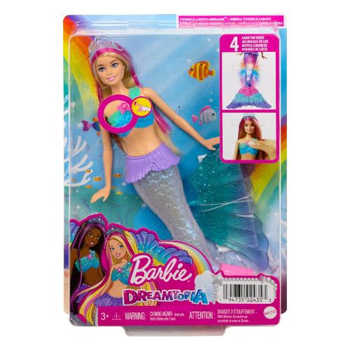 Bambola Mattel Sirena Magiche Luci Barbie HDJ36