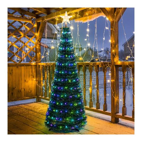 Albero Natale Rgb (H150 D50 cm) 68391